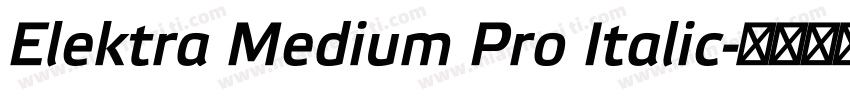 Elektra Medium Pro Italic字体转换